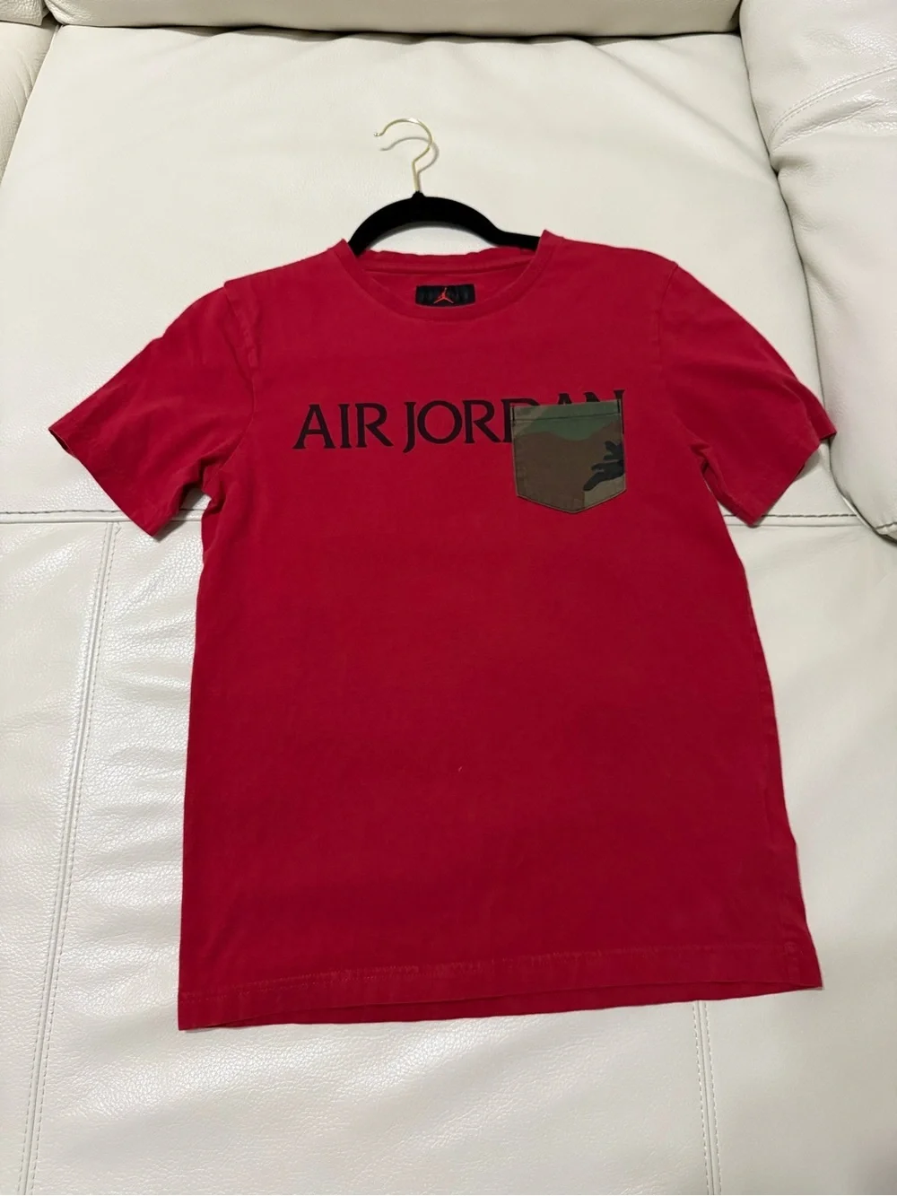 Jordan Big Boys Jumpman Classics Logo Pocket T-Shirt - Gym Red 12-13